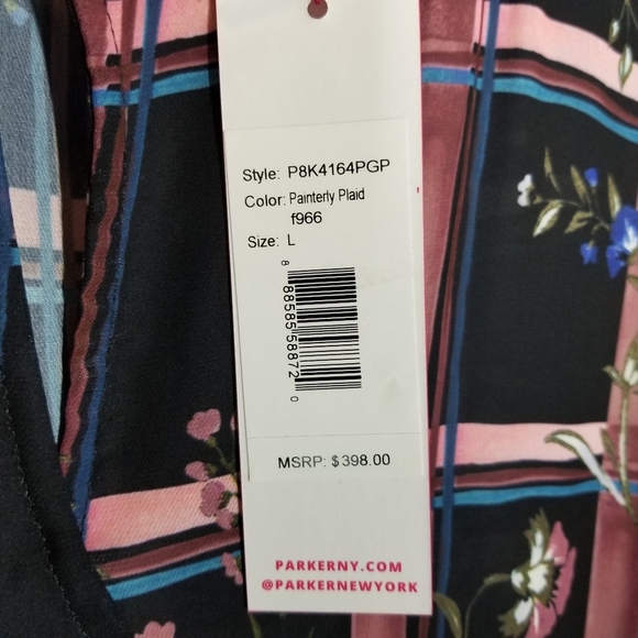 Parker | NWT Asymmetrical Lon Sleeve Dress - Picture 6 of 12